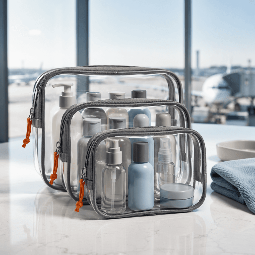 Clear Toiletry Pouch Trio