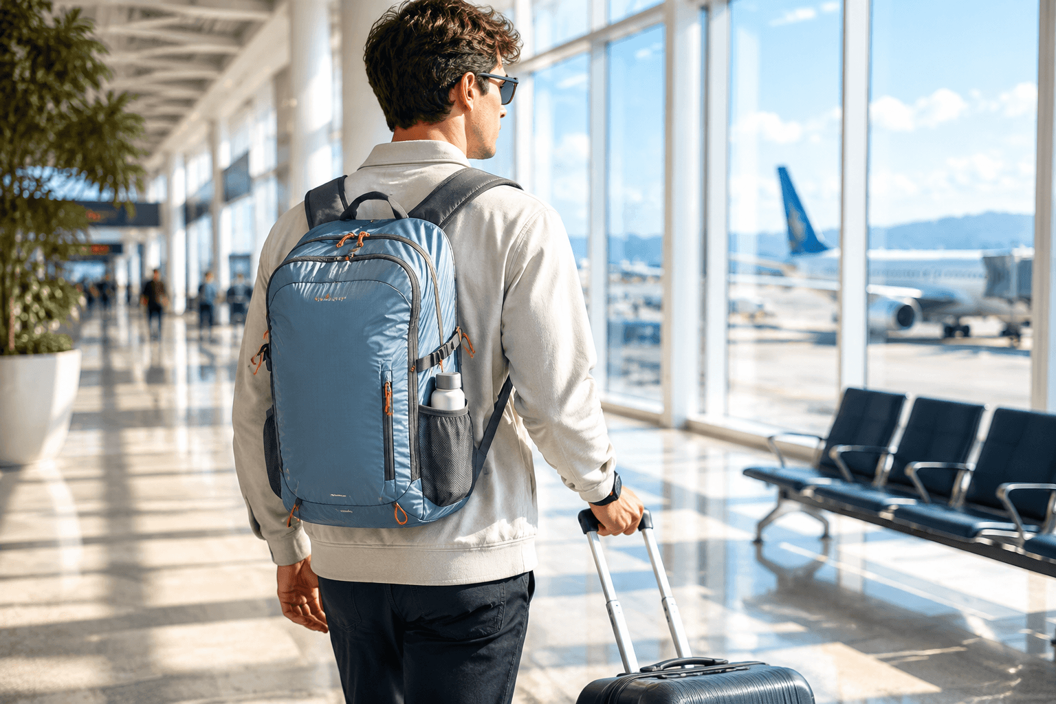 Sutcliffeph travel organisers in use during a calm, well-packed journey